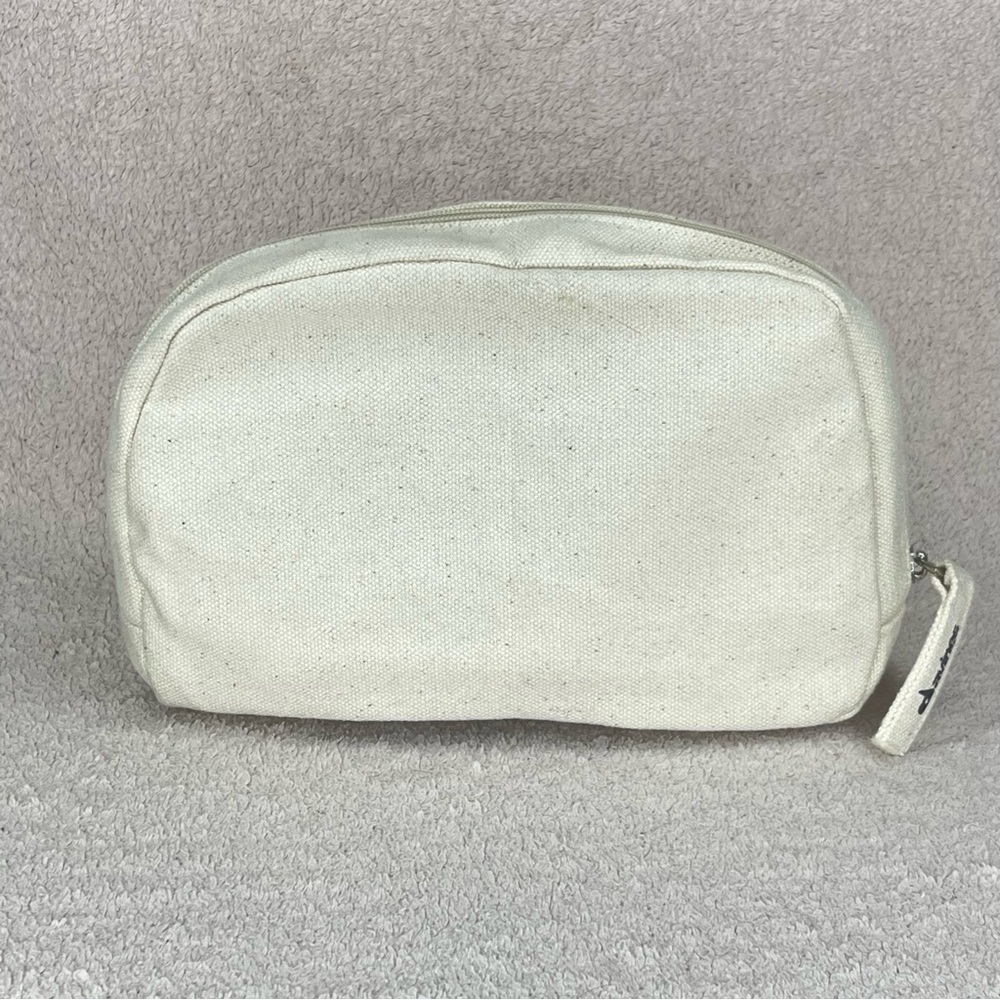 Davines Cotton Cosmetic Dopp Kit Makeup Bag-Ivory-All You Need Apart From Love - Picture 2 of 12